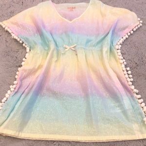 Shimmery bathing suit coverup size 7/8